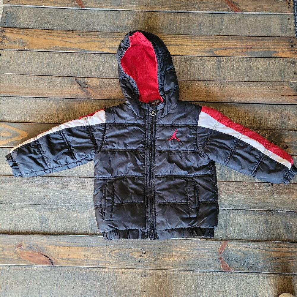 Nike Jordan Air Boys' Puffer Hooded Jacket